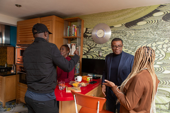 LEYTONSTONE, WALTHAM FOREST, LONDON, UK 29TH FEBRUARY 2O24 - Gayle Hall, courtesy of Richard Adeshiyan, hosts a few business people at her home to network and see if there are potential mutual benefit